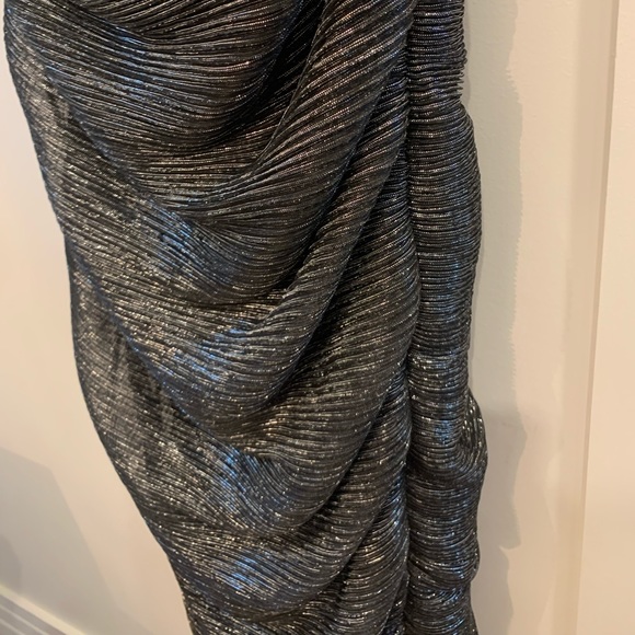 Long black and silver sparkly dress by Line and Dot - Picture 7 of 7